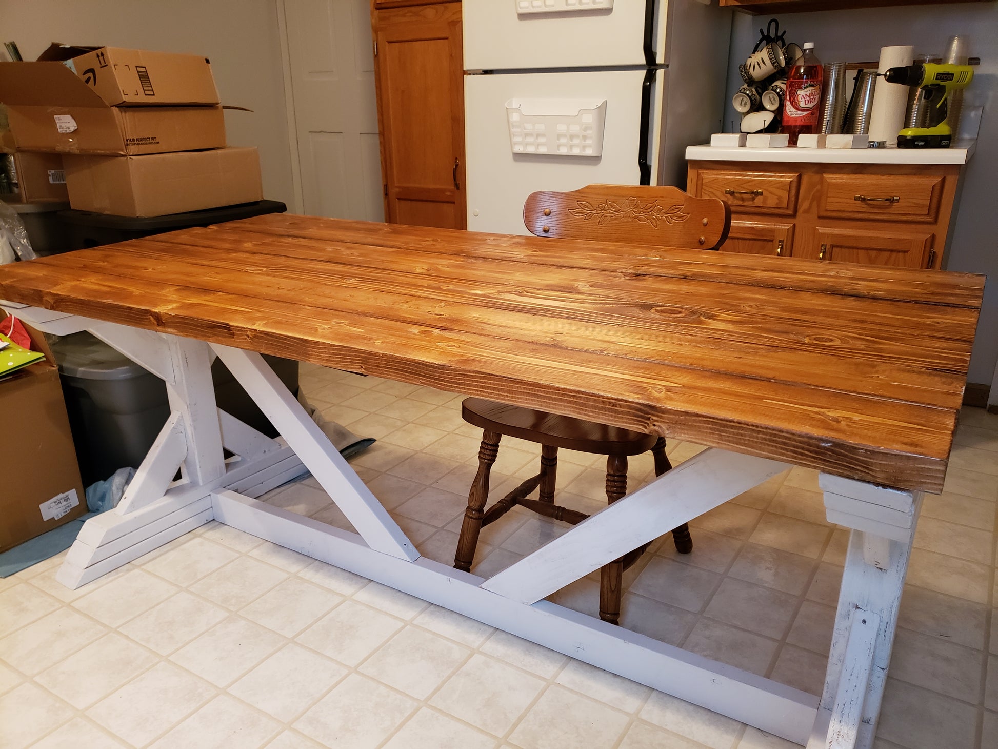Farmhouse Style Dining Room Table image 0