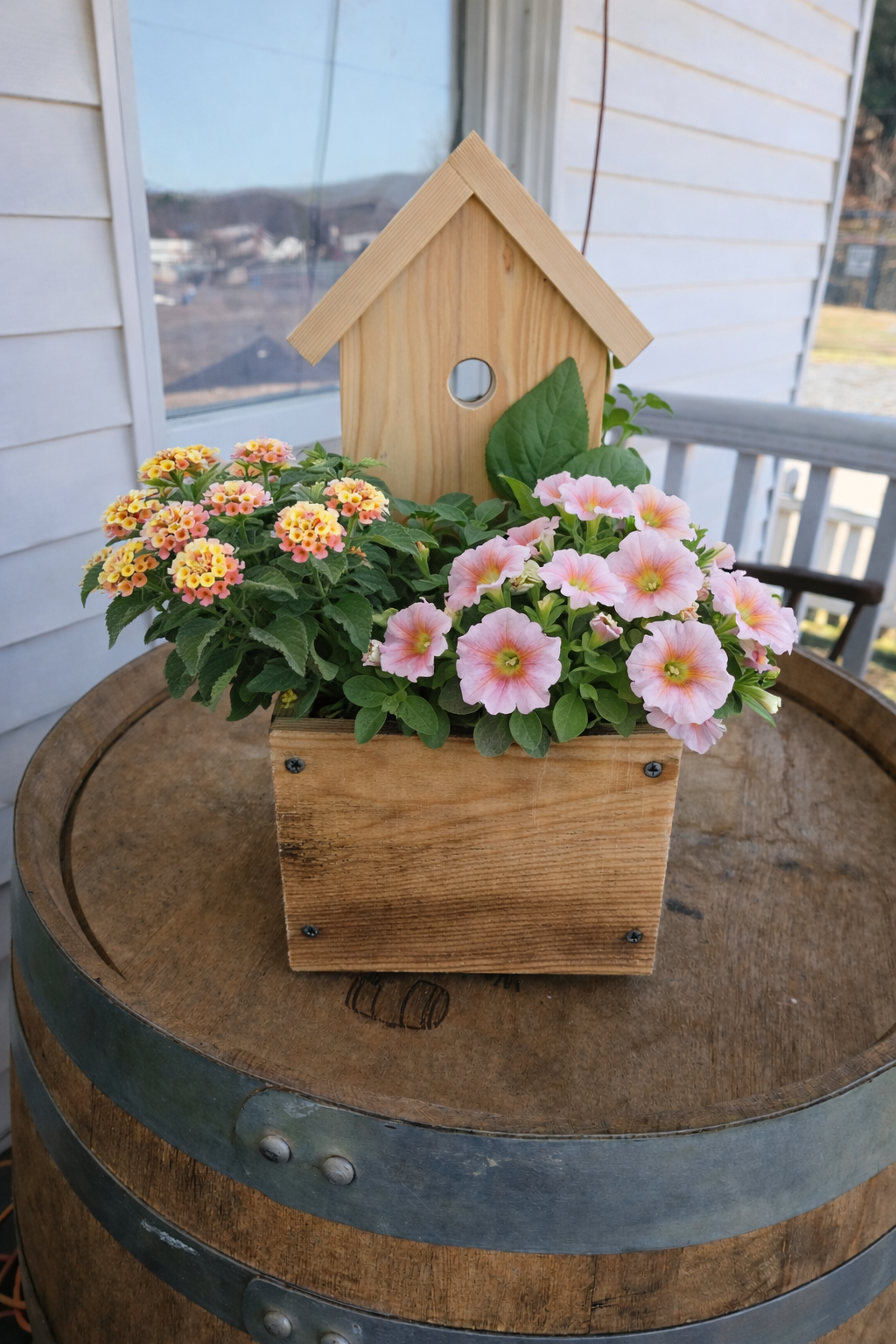 Birdhouse Planter Box