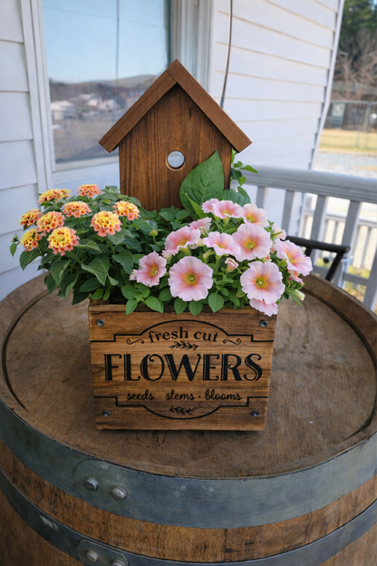 Birdhouse Planter Box