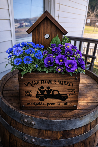 Birdhouse Planter Box