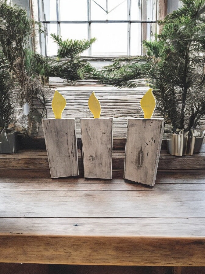 Wooden Candles